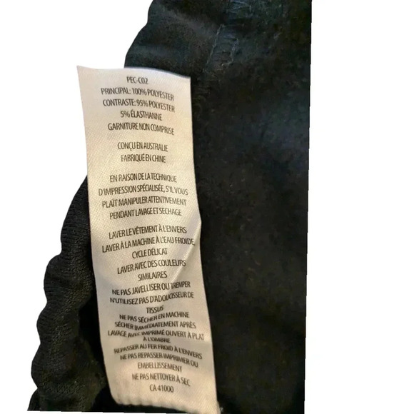 P.E.NATION Black Replay Logo Print Cropped Sweatshirt w/Drawstring SZ XL Ret$170 - Picture 6 of 6